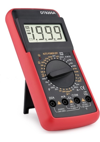 DT9205A-KIRMIZI-DT9205A Profesyonel Dijital Multimetre Test Cihazı Manuel Aralığı Gerilim Akım Ölçer Acemi Için El Otomotiv Multimetre (Yurt Dışından) indirimleri