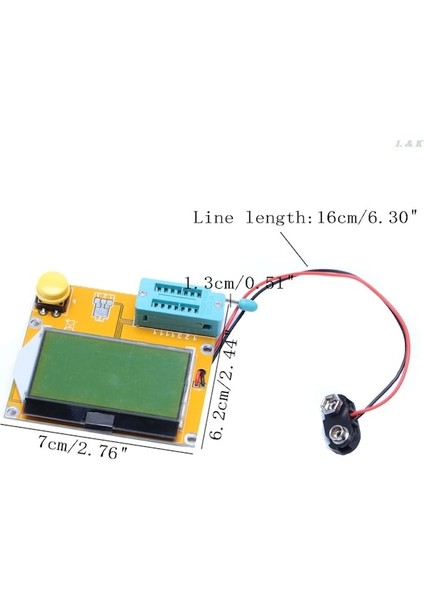 Lcr-T4 Esr Metre Transistör Test Cihazı Diyot Triyot Kapasite Scr Endüktans M12 Dropship (Yurt Dışından)