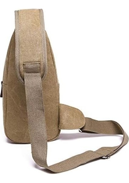 Yucama Çapraz Askılı Çanta Erkekler Için Askılı Çanta Bisiklet Sırt Çantaları Göğüs Paketi Crossbody Çanta Bir Kayış Sırt Çantası Çapraz Vücut - Khaki (Yurt Dışından)