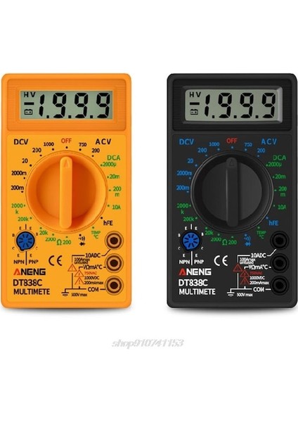 Y-DT838 Dijital Multimetre Test Cihazı Ac/dc Gerilim Voltmetre Akım Direnç Sıcaklık Ölçüm Ölçer N25 20 Dropshipping (Yurt Dışından)