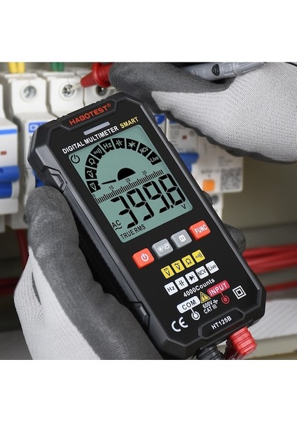 HT125-AKILLI Multimetre Dijital Profesyonel Dmm Test Cihazı 600V Ac Dc Voltaj Kapasite Ohm Hz Diyot Ncv Canlı Tutma Trms Süreklilik Ölçer (Yurt Dışından) fırsatları
