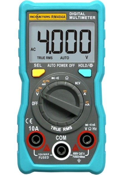 404A-RM403B Otomatik Dijital Multimetre True Rms Akıllı Ncv 4000 Sayım Ac/dc Gerilim Akım Ohm Test Cihazı Talepleri Japonya Kore (Yurt Dışından)