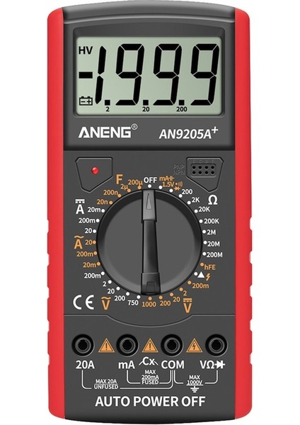 2-M118A Dijital Multimetre True Rms Ac/dc Gerilim Akım Ölçer Ncv Ohm Test Cihazı Pik Test Cihazı El Kapasite Ölçer Multimetre (Yurt Dışından)