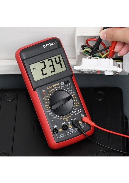 DT9205A-SARI-DIJITAL Multimetre Test Cihazı Profesyonel Otomotiv Multimetre DT9205A El Ohm Kapasite Acemi Için Ac Dc Voltaj Test Cihazı (Yurt Dışından) fırsatları