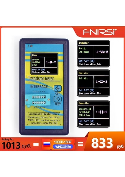 Siyah Kabuk-Özel Sürüm Çok Amaçlı Transistör Test Cihazı 128 160 Diyot Tristör Kapasite Direnç Endüktans Mosfet Esr Lcr Metre (Yurt Dışından) fiyatları