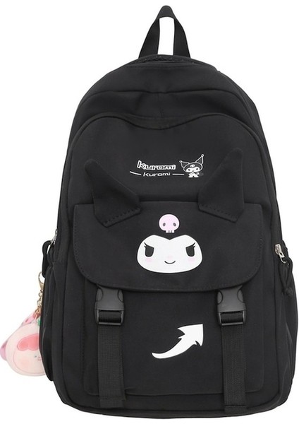 Yucama Ortaokul Öğrencilerinin Geniş Kapasiteli Sırt Ilkokul Öğrencileri Hafif ve Yük Azaltıcı Sırt Çantası - Siyah (Yurt Dışından)