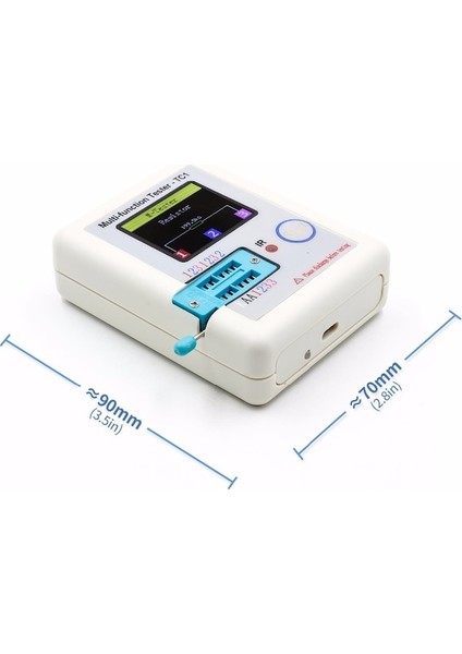 LCR-TC11.77 Inç Renkli Ekran Çok Fonksiyonlu Tft Arka Işık Transistör Test Cihazı Diyot Triyot Kapasitör Direnç Transistör (Yurt Dışından) modelleri