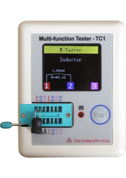 LCR-TC11.77 Inç Renkli Ekran Çok Fonksiyonlu Tft Arka Işık Transistör Test Cihazı Diyot Triyot Kapasitör Direnç Transistör (Yurt Dışından) indirimleri