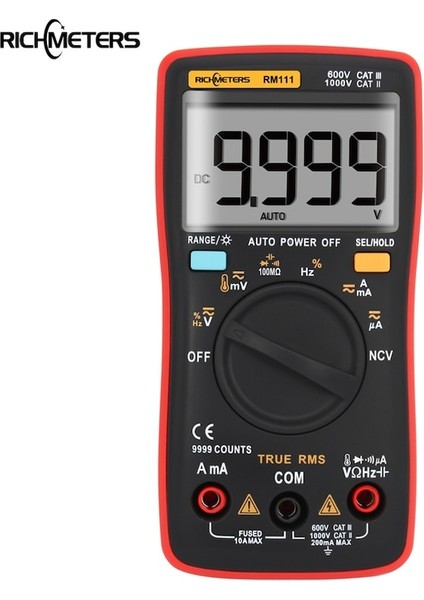 RM111-RM111 Dijital Multimetre Otomatik Aralık 9999 Sayım 100M Ohm Sıcaklık Ac/dc Voltaj Ampermetre Akım Ölçer Test Cihazı True Rms (Yurt Dışından) modelleri