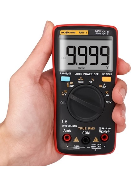 RM111-RM111 Dijital Multimetre Otomatik Aralık 9999 Sayım 100M Ohm Sıcaklık Ac/dc Voltaj Ampermetre Akım Ölçer Test Cihazı True Rms (Yurt Dışından) indirimleri