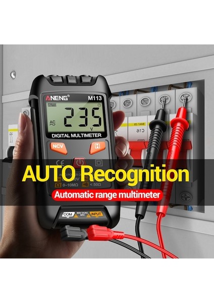 Aneng M113 Dijital Mini Multimetre Test Cihazı Akıllı Siyah (Yurt Dışından) indirimleri