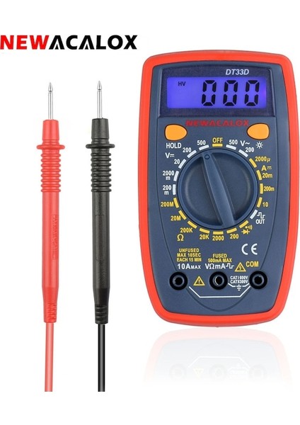 MDT33D-ELEKTRIKLI Enstrüman LCD Dijital Ekran Multimetre Ac/dc Ampermetre Voltmetre Ohm Pens Metre Test Aracı (Yurt Dışından) fiyatları