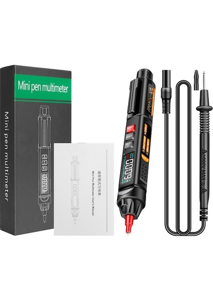 Aneng A3009 Ses Yayını Ile Mini Kalem Multimetre 6000 Test Ucu Ile (Yurt Dışından)
