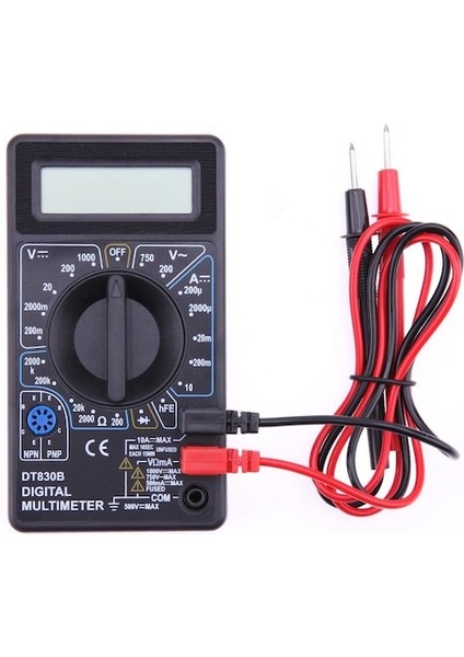 Siyah-Lcd Dijital DT830B Multimetre Test Cihazı Metre Voltmetre Ampermetre (Yurt Dışından)