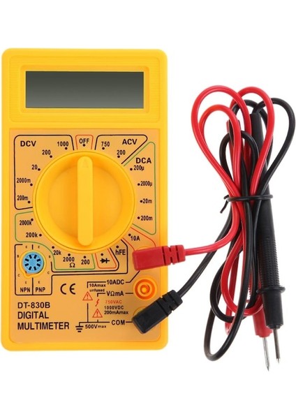 Siyah-Lcd Dijital DT830B Multimetre Test Cihazı Metre Voltmetre Ampermetre (Yurt Dışından) fiyatları
