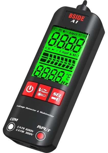 Bsıde A1 Mini Multimetre LCD Dijital Test Cihazı Gerilim Fermuarlı Kılıf (Yurt Dışından) fırsatları