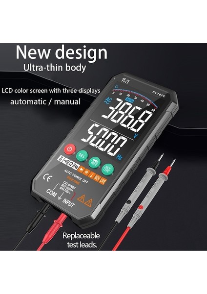 FY107C-DIJITAL Multimetre Akıllı Test Cihazı Dc Ncv Otomatik Aralık Transistör Sıcaklık Gerilimi Profesyonel Analog Multimetro Elektrikçi Aracı (Yurt Dışından) fiyatları