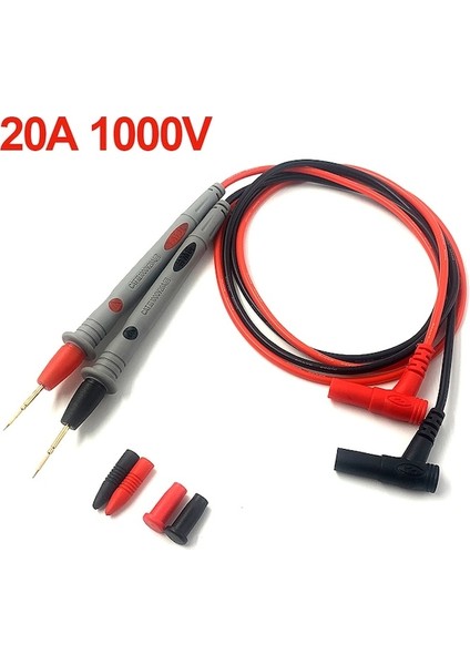 1000V 20A-MULTIMETRE Test Kabloları Evrensel Kablo Ac Dc 1000V 20A 10A Cat Iıı Multi-Meter Tester Tel Ipuçları Için Ölçüm Probları Kalem (Yurt Dışından)