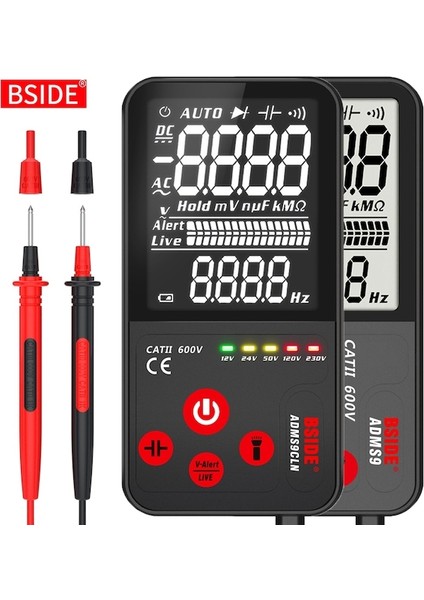 S9 LCD Ekran-Bsıde Mini Dijital Multimetre 9999 Ebtn Ekran Multimetro Dc Ac Voltmetre Kapasitans Diyot Ncv Ohm Canlı Süreklilik Hz Test Cihazı (Yurt Dışından) fiyatları