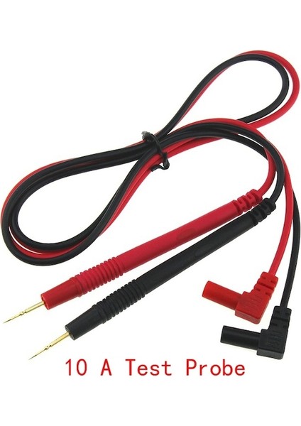 10 Sonda-Mini Dijital Multimetre Voltmetre Gerilim Amper Ohm Test Cihazı Dcac Ampermetre Güç Ölçer Testi Kurşun Probu Buzzer DT830D Metre (Yurt Dışından)