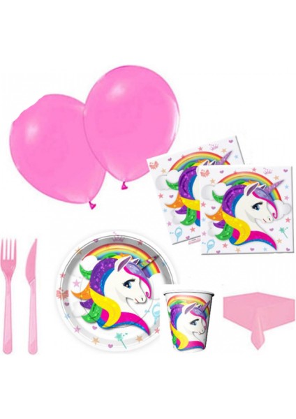 Unicorn Parti Seti 8 Kişilik
