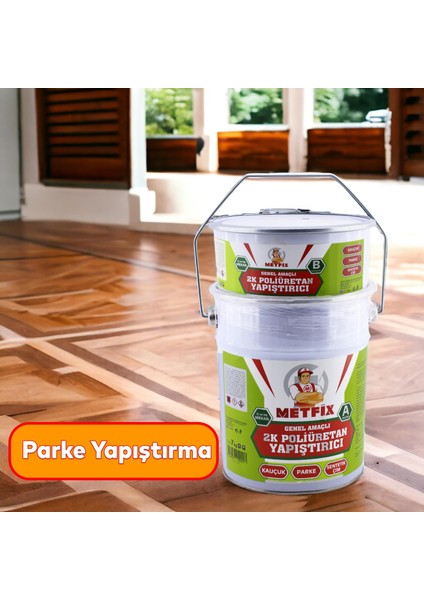 Metfix 2k Poliüretan Kompanent Mastik Genel Amaçlı Yapıştırıcı Yalıtım Iç Dış Mekan Uygulama 6+1 kg modelleri