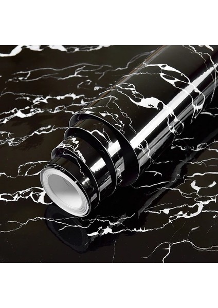 No.4 Stili 1MX40CM Vinil Mermer Kendinden Yapışkanlı Duvar Kağıdı Ruloları Banyo Mutfak Dolapları Masaüstü Duvar Çıkartmaları Su Geçirmez Mobilya Dekoratif Film (Yurt Dışından)