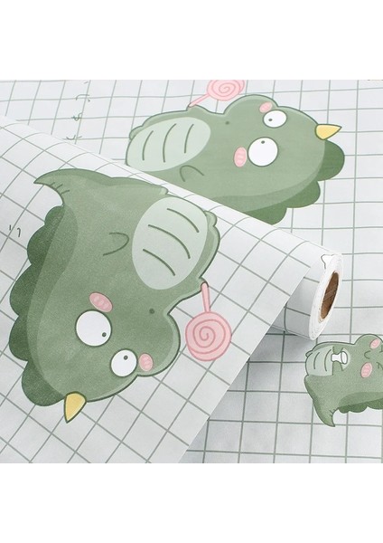 No.24 Tarzı 45CMX1M Karikatür Duvar Kağıdı Kendinden Yapışkanlı Su Geçirmez ve Nem Geçirmez Yatak Odası Çocuk Odası Dekoratif Dıy Duvar Çıkartmaları Çocuk Duvar Kağıdı (Yurt Dışından)