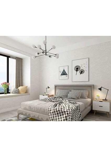 Siyah Stil 1MX45CM Beyaz Düz Renk Kendinden Yapışkanlı Duvar Kağıdı Kabartmalı Peel ve Çubuk Duvar Kağıdı Beyazsiyahpembemavigümüş Çıkarılabilir Vinil Film (Yurt Dışından) modelleri