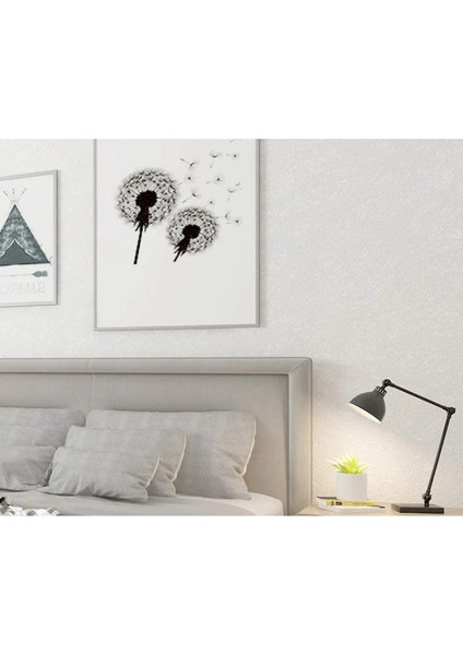 Pembe Tarzı 1MX45CM Beyaz Düz Renk Kendinden Yapışkanlı Duvar Kağıdı Kabartmalı Peel ve Çubuk Duvar Kağıdı Beyazsiyahpembemavigümüş Çıkarılabilir Vinil Film (Yurt Dışından)