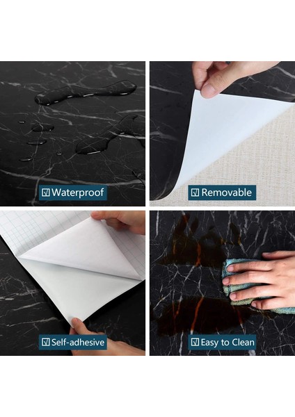 Hy Tarzı 40CMX1M Vinil Film Kendinden Yapışkanlı Mermer Duvar Kağıdı Banyo Mutfak Dolabı Countertoaper Pvc Su Geçirmez Duvar Çıkartmaları (Yurt Dışından) indirimleri