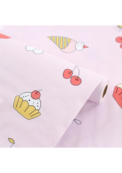 No.23 Stili 45CMX1M Karikatür Duvar Kağıdı Kendinden Yapışkanlı Su Geçirmez ve Nem Geçirmez Yatak Odası Çocuk Odası Dekoratif Dıy Duvar Çıkartmaları Çocuk Duvar Kağıdı (Yurt Dışından)