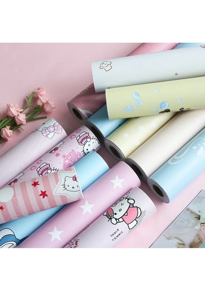 No.16 Stili 45CMX1M Karikatür Duvar Kağıdı Kendinden Yapışkanlı Su Geçirmez ve Nem Geçirmez Yatak Odası Çocuk Odası Dekoratif Dıy Duvar Çıkartmaları Çocuk Duvar Kağıdı (Yurt Dışından) modelleri