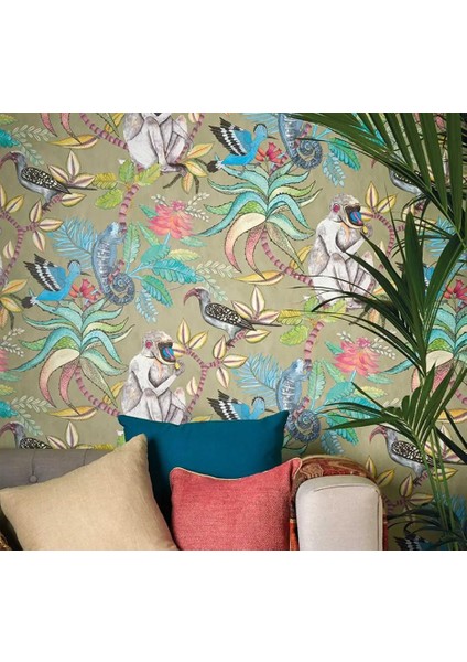 173327713-1 Tarzı Ipek Beibehang Özel Güneydoğu Asya Maymun Hayvan Dünya Sanat Duvar Kağıdı Yatak Odası Tv Arka Plan Duvar Kağıdı Ev Dekorasyon Çıkartmaları (Yurt Dışından) fiyatları