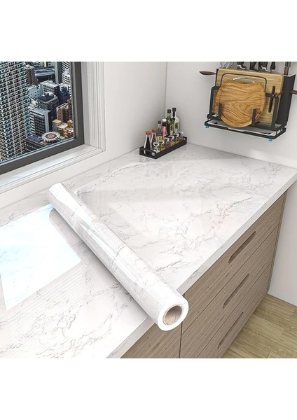 Fww Stili 5MX60CM 80 cm Su Geçirmez Folyo Mermer Desen Dekor Duvar Çıkartmaları Yenilemek Için Ev Dekor Pet Kendinden Yapışkanlı Yağ Geçirmez Çıkarılabilir Duvar Kağıdı (Yurt Dışından) fiyatları