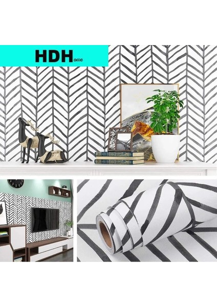 Beyaz Stil 1MX45CM Modern Siyah ve Beyaz Şerit Kabuğu ve Sopa Duvar Kağıdı Kendinden Yapışkanlı Çıkarılabilir Kağıt Vinil Duvar Kağıdı Ev Dekorasyon Için (Yurt Dışından) fiyatları