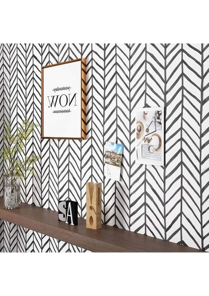 Beyaz Stil 1MX45CM Modern Siyah ve Beyaz Şerit Kabuğu ve Sopa Duvar Kağıdı Kendinden Yapışkanlı Çıkarılabilir Kağıt Vinil Duvar Kağıdı Ev Dekorasyon Için (Yurt Dışından) indirimleri