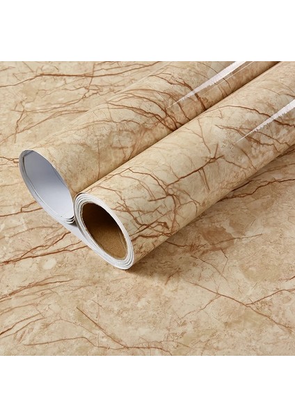No.21 Stili 60CMX1M 3D Mermer Vinil Su Geçirmez Duvar Kağıdı Banyo Masası Mutfak Ambry Tezgah Kendinden Yapışkanlı Etiket Mobilya Ev Dekor Için (Yurt Dışından)