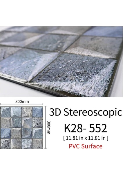 K28 Tarzı Kaguyahime Modern Dıy Seramik Karo Su Geçirmez Duvar Kağıdı 3D Duvar Çıkartmaları Kendinden Yapışkanlı Mozaik Fayans Ev Etiket Oturma Odası Için (Yurt Dışından)