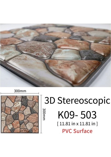 K09 Stili Kaguyahime Modern Dıy Seramik Karo Su Geçirmez Duvar Kağıdı 3D Duvar Çıkartmaları Kendinden Yapışkanlı Mozaik Fayans Ev Etiket Oturma Odası Için (Yurt Dışından)