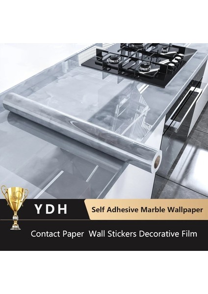 Bk-Ydh Stili 1MX40CM 80 cm Genişlik Mermer Pvc Kendinden Yapışkanlı Duvar Kağıdı Kağıt Su Geçirmez Yağ Geçirmez Duvar Çıkartmaları Mutfak Tezgahı Ev Dekor (Yurt Dışından)