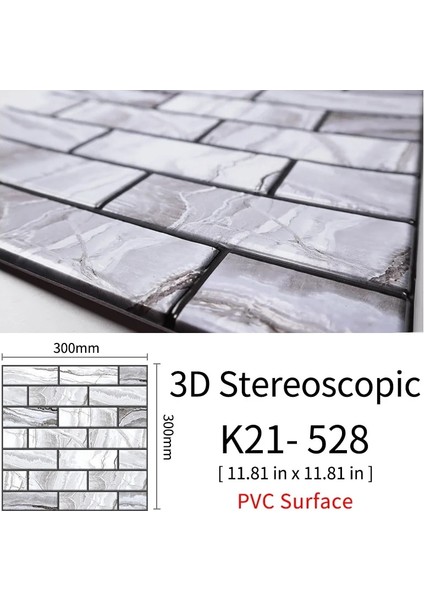 K21 Tarzı Kaguyahime Modern Dıy Seramik Karo Su Geçirmez Duvar Kağıdı 3D Duvar Çıkartmaları Kendinden Yapışkanlı Mozaik Fayans Ev Etiket Oturma Odası Için (Yurt Dışından)