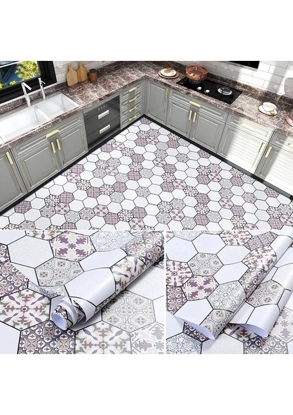 Q3 Tarzı 30CMX60CM Kalın Su Geçirmez Kendinden Yapışkanlı Duvar Kağıdı Zemin Çıkartmaları Mutfak Duvar Çıkartmaları Ev Dekor Kiremit Etiket Banyo Için Duvar Kağıdı (Yurt Dışından)