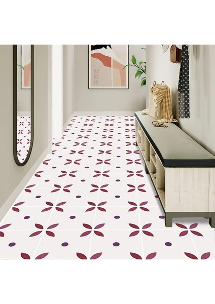 A4 Stili 60CMX30CM Kendinden Yapışkanlı Banyo Tuvalet Su Geçirmez Zemin Çıkartmaları Mutfak Yağı Geçirmez Yer Karosu Çıkartmalar Tuvalet Kaymaz Duvar Kağıdı (Yurt Dışından)