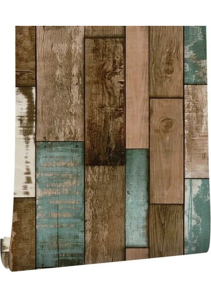 No.5 Tarzı 1MX45CM Ahşap Tahıl Kendinden Yapışkanlı Duvar Kağıdı Rulo Pvc Retro Ahşap Kağıt Eski Su Geçirmez Kabuğu ve Sopa Duvar Kağıtları Duvar Dekor Için (Yurt Dışından)