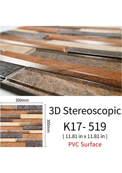 K17 Tarzı Kaguyahime Modern Dıy Seramik Karo Su Geçirmez Duvar Kağıdı 3D Duvar Çıkartmaları Kendinden Yapışkanlı Mozaik Fayans Ev Etiket Oturma Odası Için (Yurt Dışından)