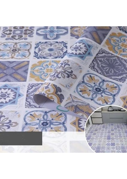 A5 Stili 30CMX60CM Kalın Su Geçirmez Kendinden Yapışkanlı Duvar Kağıdı Zemin Çıkartmaları Mutfak Duvar Çıkartmaları Ev Dekor Kiremit Etiket Banyo Için Duvar Kağıdı (Yurt Dışından)