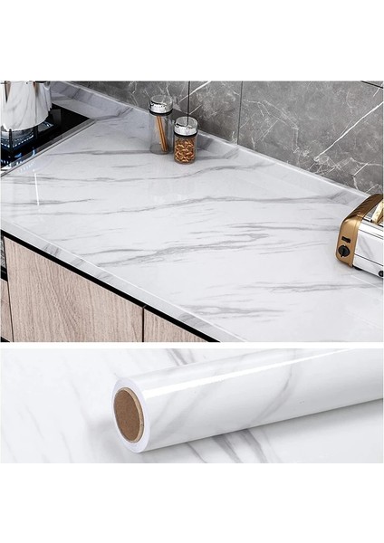 Jdb Stili 1MX40CM 40CM Genişlik Mermer Duvarlar Için Rulo Halinde Vinil Kendinden Yapışkanlı Su Geçirmez Duvar Kağıdı Kağıt Duvar Çıkartmaları Filmi Mutfak Ev Dekor (Yurt Dışından)