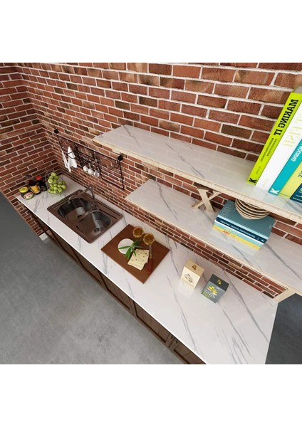 Jdb Stili 1MX40CM 40CM Genişlik Mermer Duvarlar Için Rulo Halinde Vinil Kendinden Yapışkanlı Su Geçirmez Duvar Kağıdı Kağıt Duvar Çıkartmaları Filmi Mutfak Ev Dekor (Yurt Dışından) modelleri