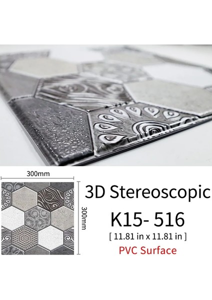 K15 Tarzı Kaguyahime Modern Dıy Seramik Karo Su Geçirmez Duvar Kağıdı 3D Duvar Çıkartmaları Kendinden Yapışkanlı Mozaik Fayans Ev Etiket Oturma Odası Için (Yurt Dışından)